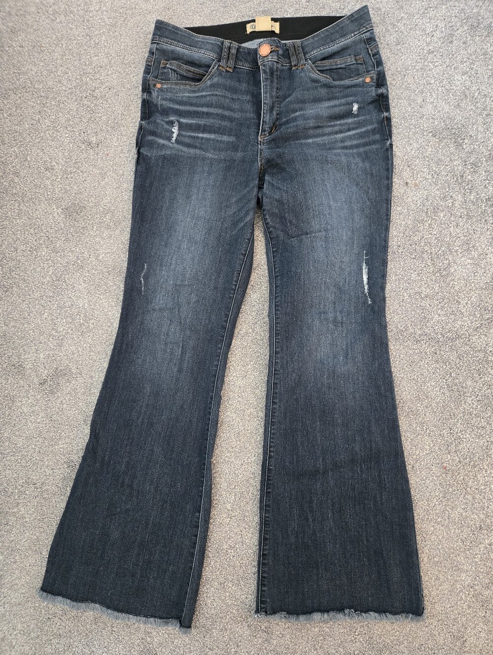 Democracy Women's Dark Blue Boot Cut Jeans, Size 14